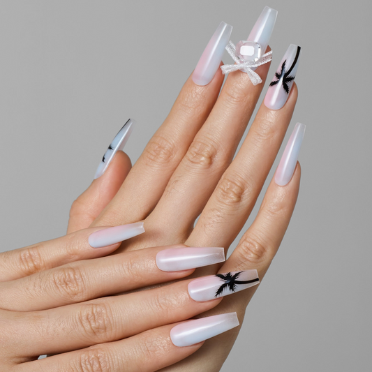 CALIFORNIA SUMMER NAILS HANDMADE PRESS ON NAILS