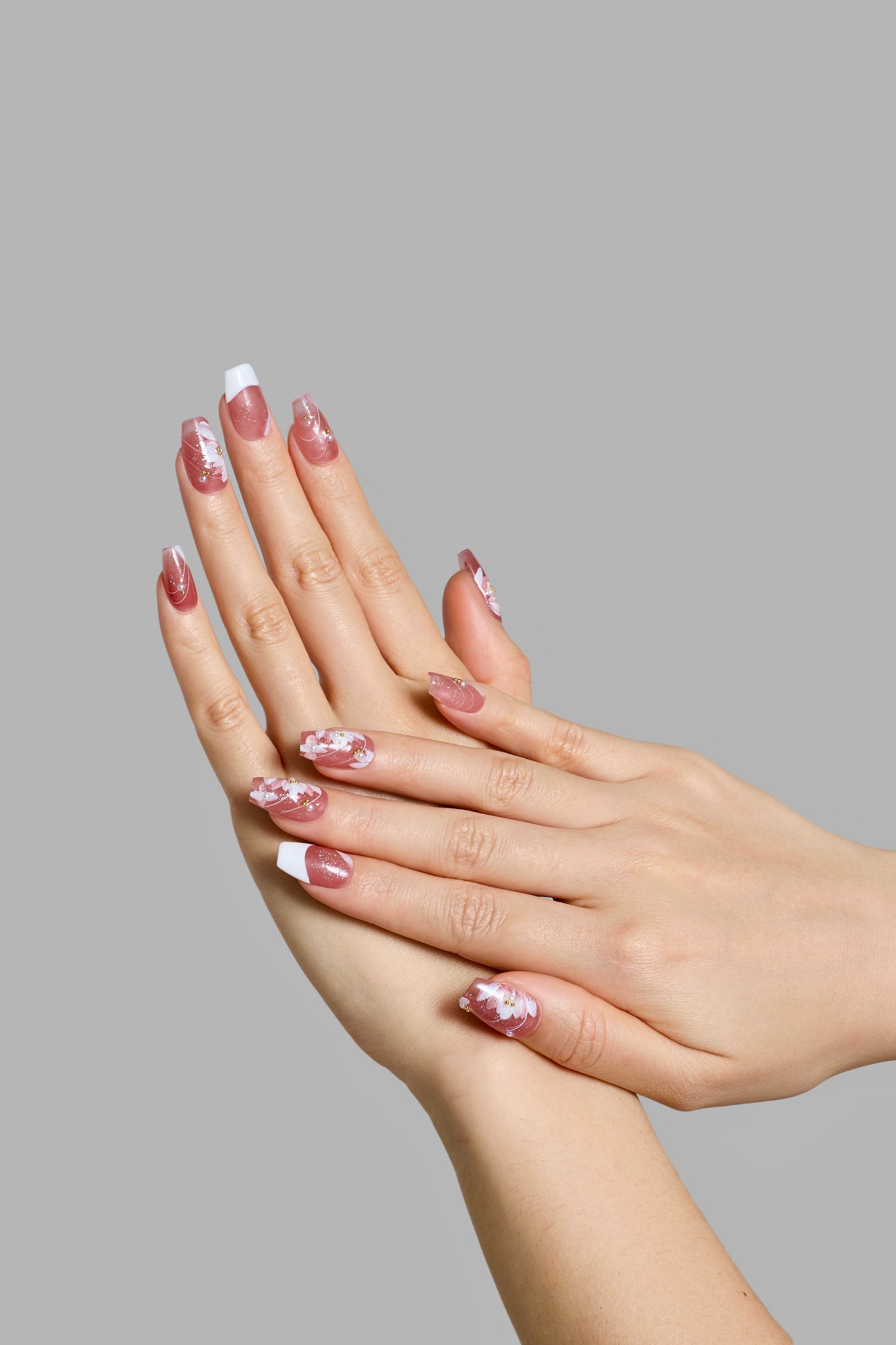 Pink Petal Dreamscape Nails