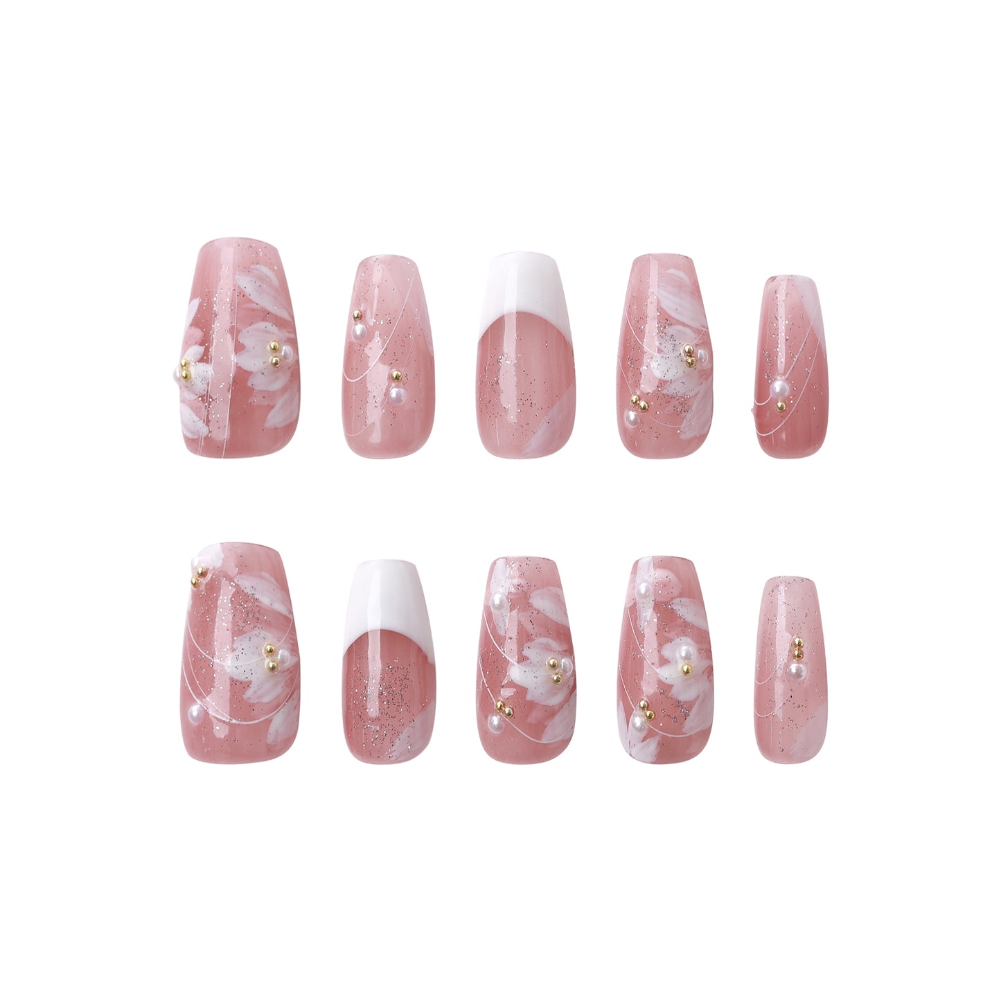 Pink Petal Dreamscape Nails