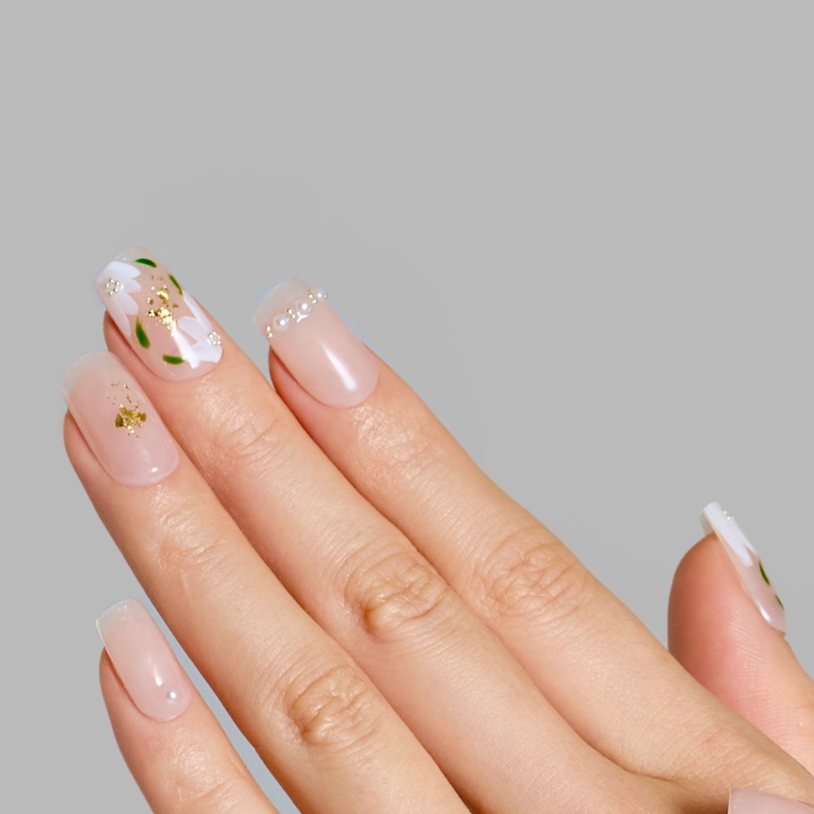 Ethereal Petal Whisper Nails