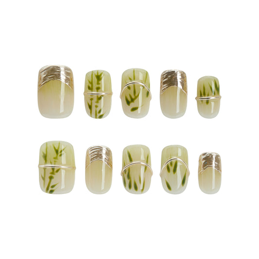 Bamboo - inspired Elegance Nails