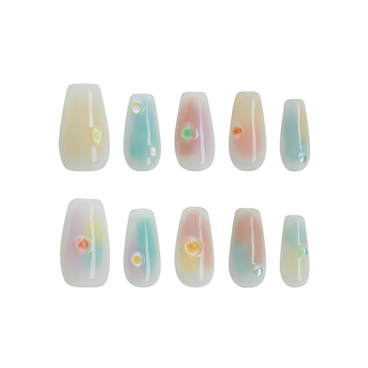 Iridescent Mist Nails