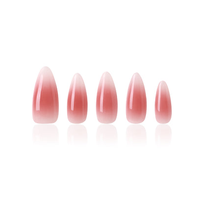 Coral Ombre Elegance Nails