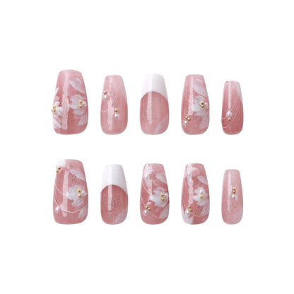 Pink Petal Dreamscape Nails